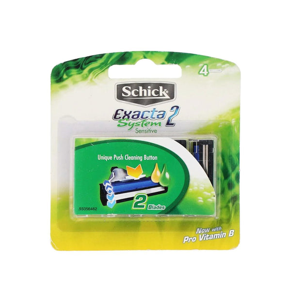 Schick Exacta 2 System Sensitive Razor Refill Blades for Females, 4 Ct - My Vitamin Store