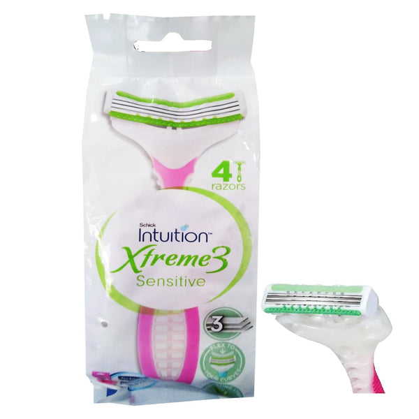 Schick Intuition Xtreme 3 Sensitive Flex Women Disposable Razor, 4 Ct - My Vitamin Store