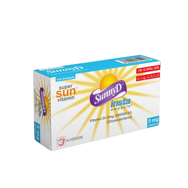 Scotmann SunnyD Insta Ampoule Vitamin D3 200,000 IU (5mg), 1 Ct - My Vitamin Store