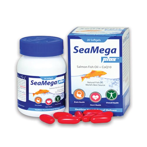 SeaMega Plus Salmon Fish Oil + CoQ10, 20 Ct - Wilson's - My Vitamin Store