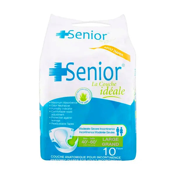 Senior Adult Diapers (Large Grand), 10 Ct - My Vitamin Store