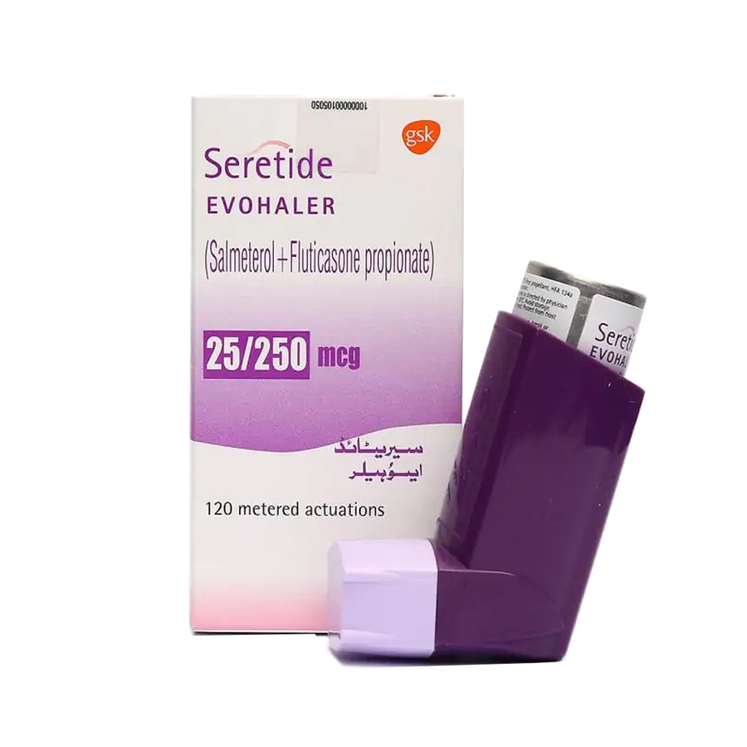 Seretide Evohaler Salmeterol Fluticasone 25 250mcg By GSK Online In seretide-evohaler-salmeterol-fluticasone-25-250mcg-by-gsk-online-in