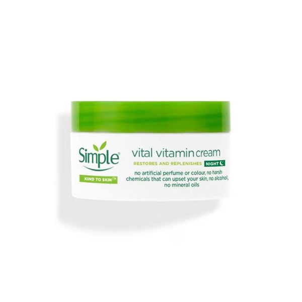 Simple Kind to Skin Vital Vitamin Night Cream, 50ml - My Vitamin Store