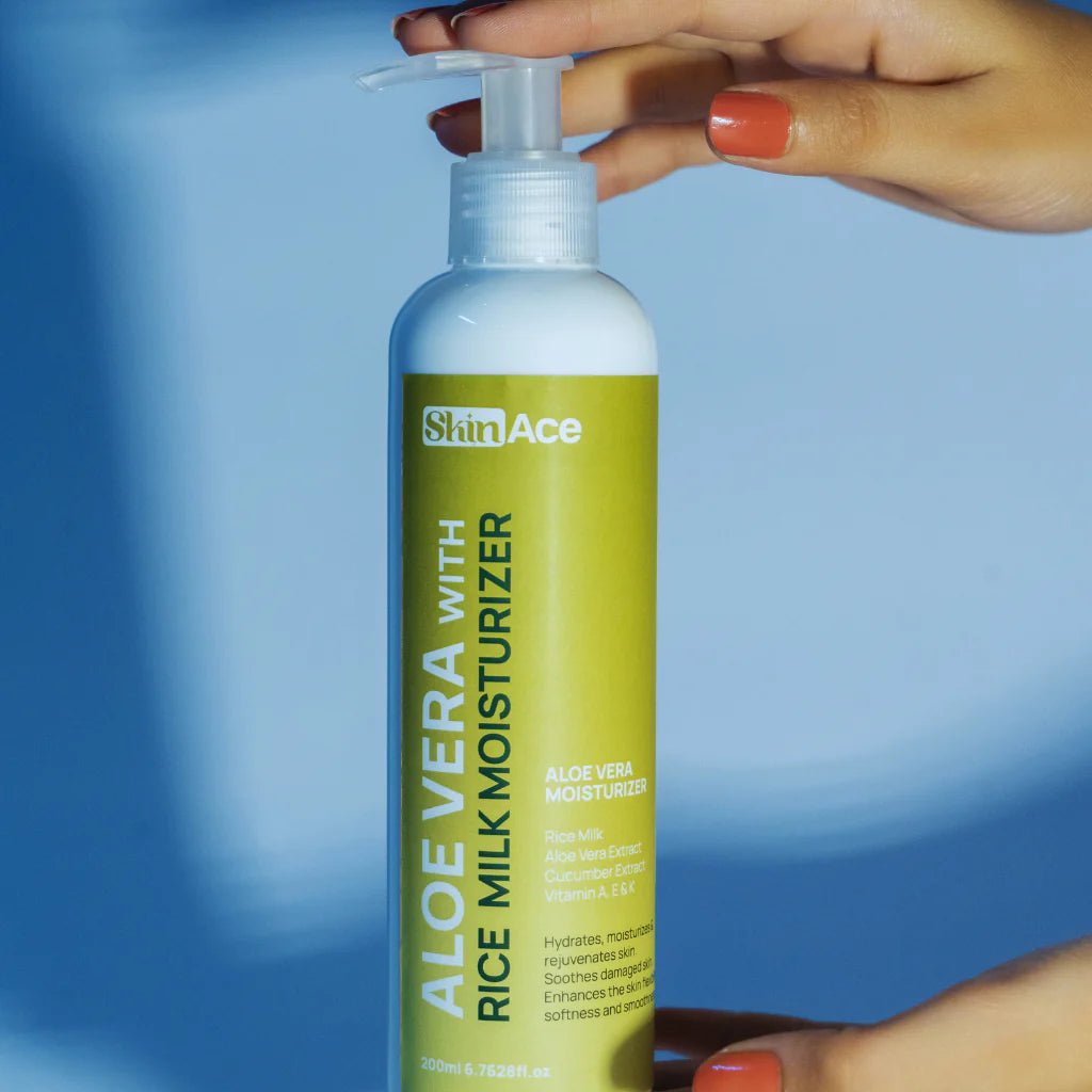 Skin Ace Aloe Vera with Rice Milk Moisturizer, 200ml - My Vitamin Store