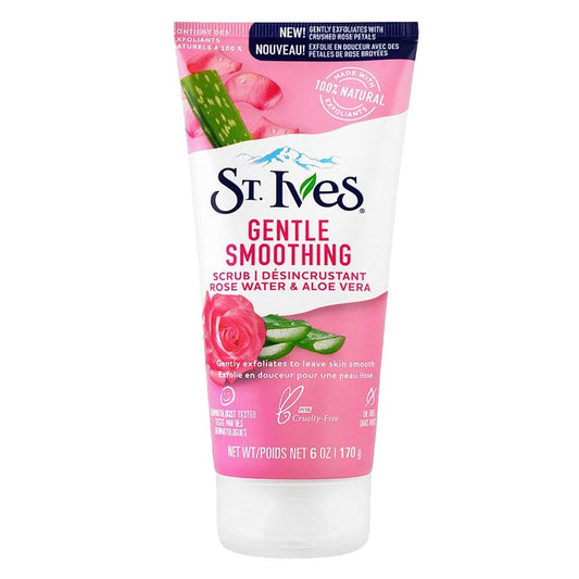 St. Ives Gentle Smoothing Rose Water & Aloe Vera Scrub, 170g - My Vitamin Store
