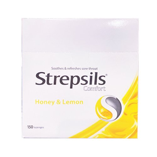 Strepsils Comfort Honey & Lemon Lozenges, 150 Ct - My Vitamin Store