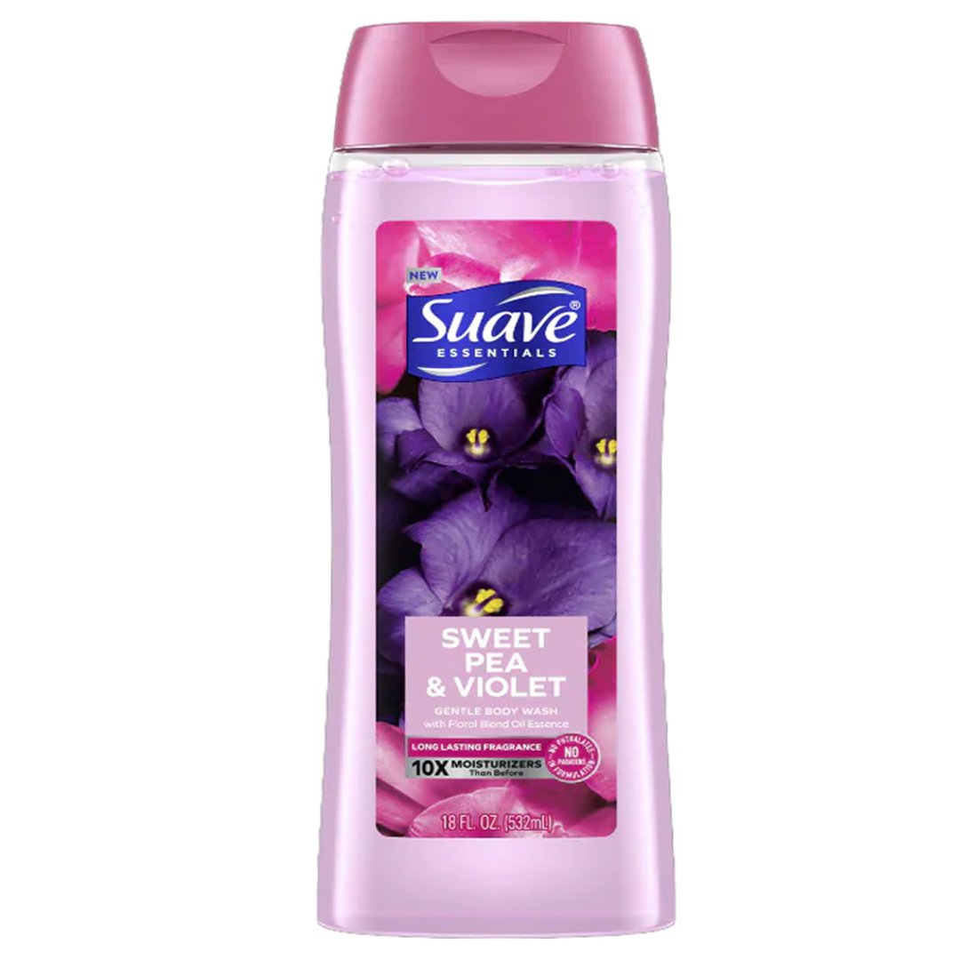 Suave Essentials Sweet Pea & Violet Gentle Body Wash, 532ml - My Vitamin Store