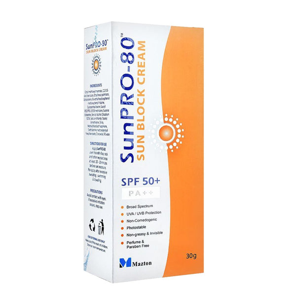 Sunpro-80 Cream SPF 50+ 30g - Mazton - My Vitamin Store