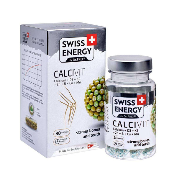 Swiss Energy Calcivit (Calcium + D3 + K2), 30 Ct - My Vitamin Store