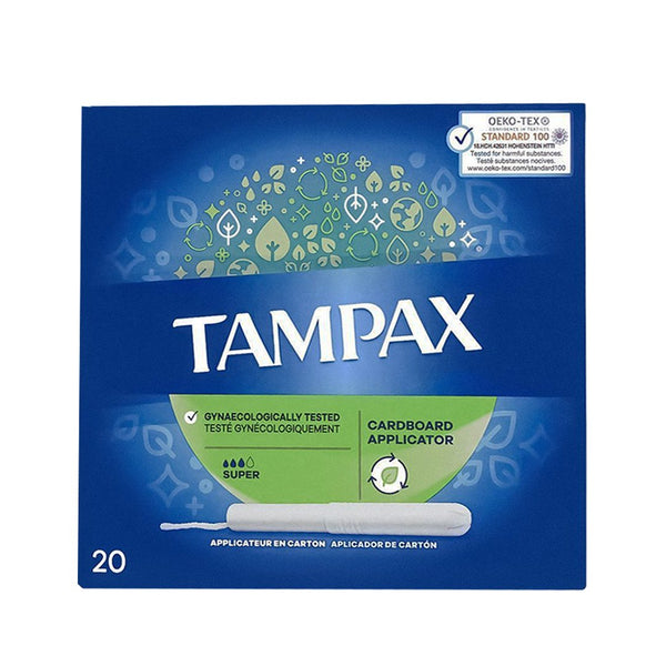 Tampax Cardboard Super Tampons, 20 Ct - My Vitamin Store