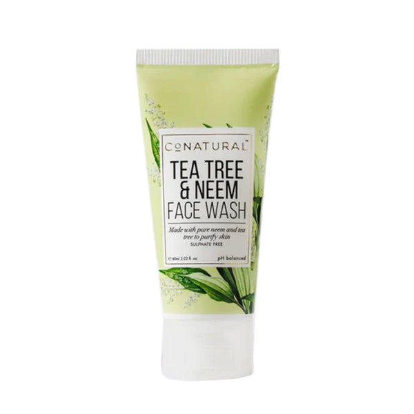 Tea Tree & Neem Face Wash, 60ml - CoNatural - My Vitamin Store