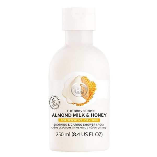 The Body Shop Almond Milk & Honey Soothing & Caring Shower Cream, 250ml - My Vitamin Store