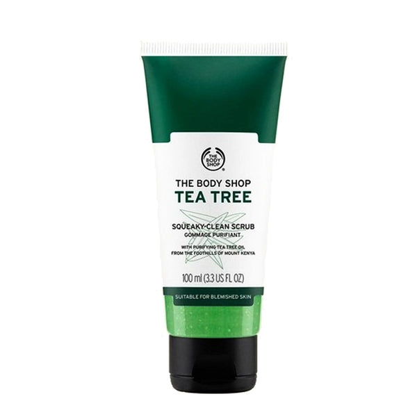 The Body Shop Tea Tree Squeaky-Clean Face Scrub, 100ml - My Vitamin Store