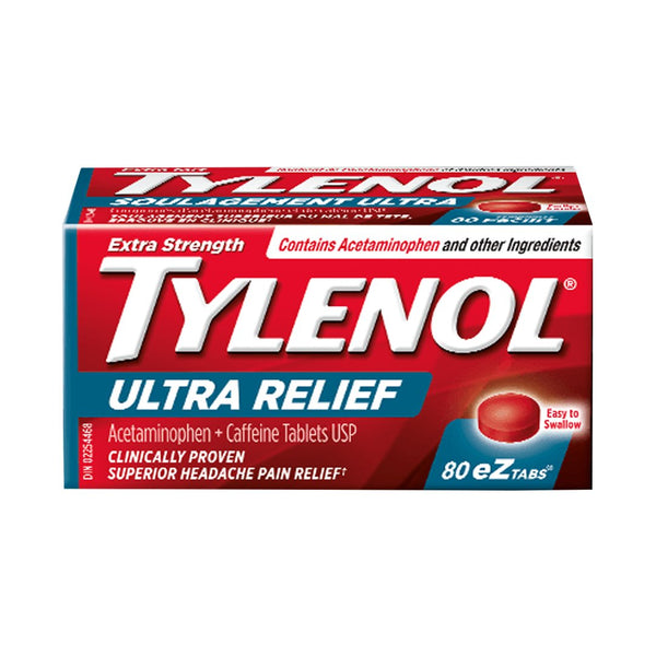 Tylenol Extra Strength Ultra Relief 500mg, 80 Ct - My Vitamin Store