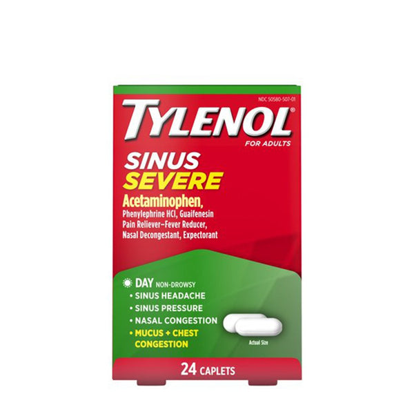 Tylenol Sinus Severe, 24 Ct - My Vitamin Store