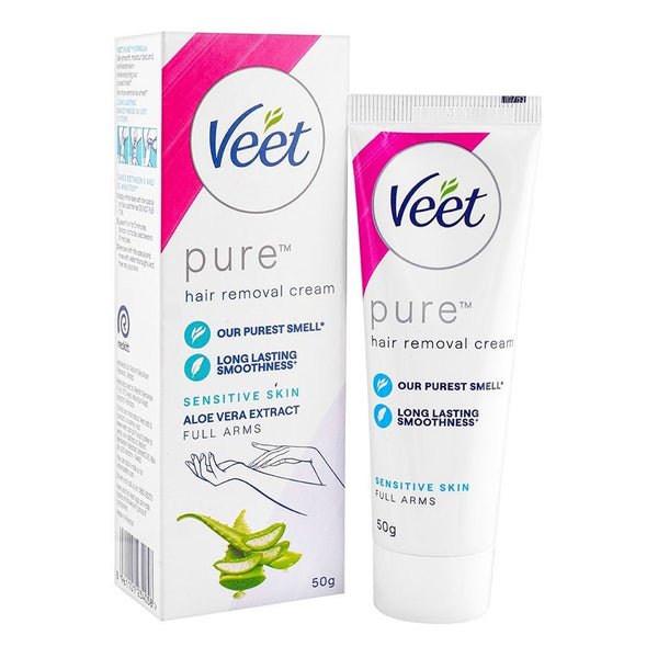 Veet Pure Hair Removal Cream for Sensitive Skin, 50g - My Vitamin Store