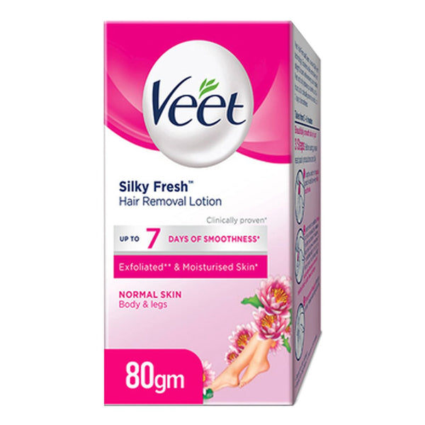 Veet Silky Fresh Hair Removal Lotion for Normal Skin, 80g - My Vitamin Store