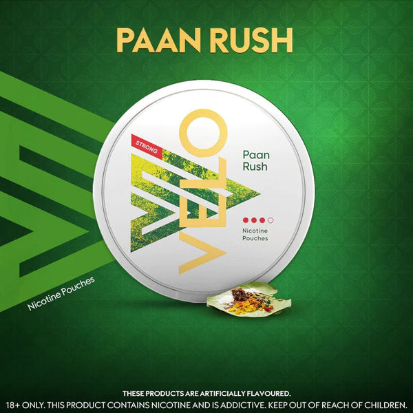 Velo Nicotine Pouches - Paan Rush 10mg (Strong), 20 Ct - My Vitamin Store