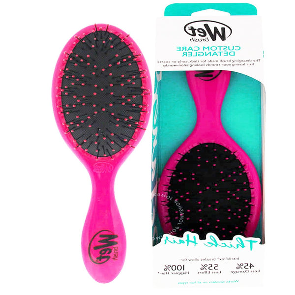 Wet Brush Custom Care Detangler Thick Hair Brush Pink - My Vitamin Store