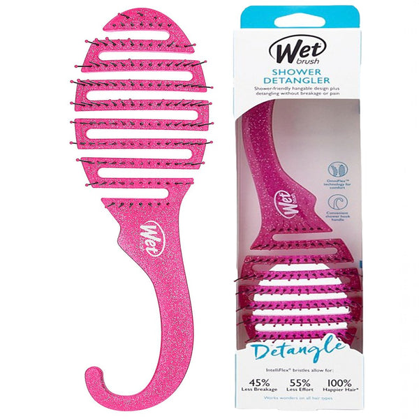 Wet Brush Shower Detangler Pink Glitter Brush - My Vitamin Store