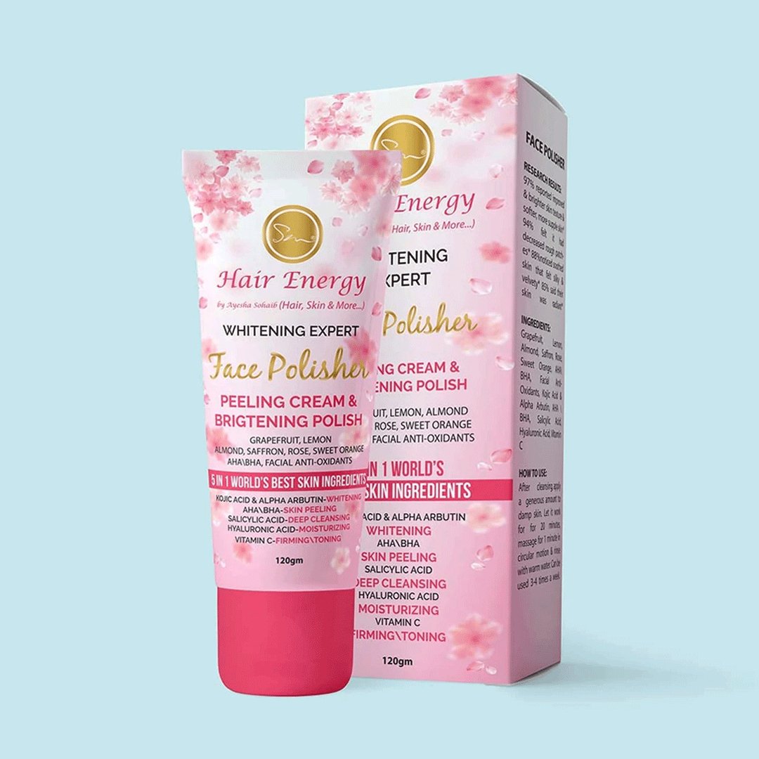 Whitening Expert Face Polisher Peeling Cream & Brigtening Polish - Hair Energy - My Vitamin Store