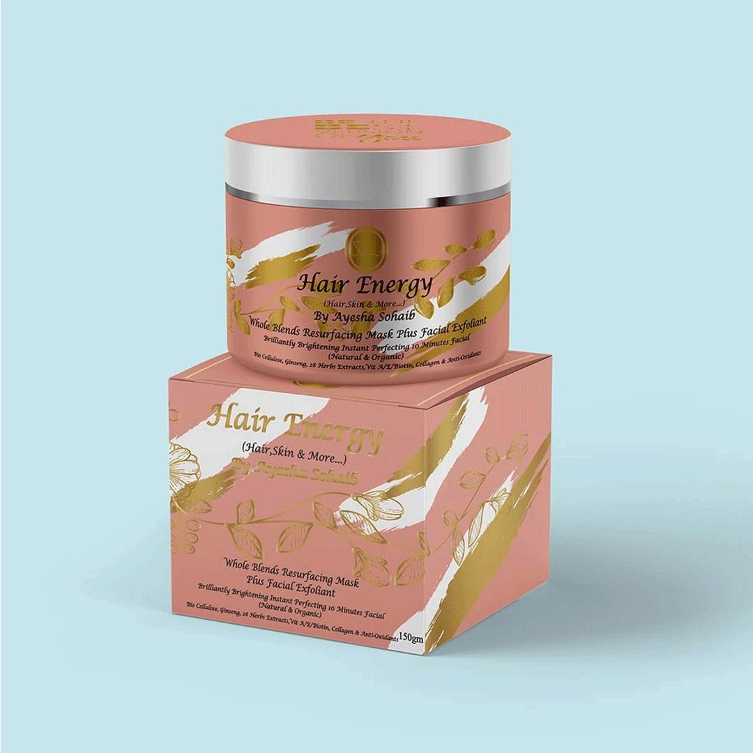 Whole Blends Resurfacing Mask Plus Facial Exfoliant - Hair Energy - My Vitamin Store