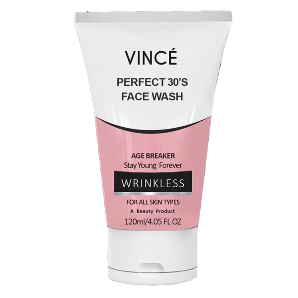 Wrinkless Perfect 30â€™s Face Wash - Vince - My Vitamin Store