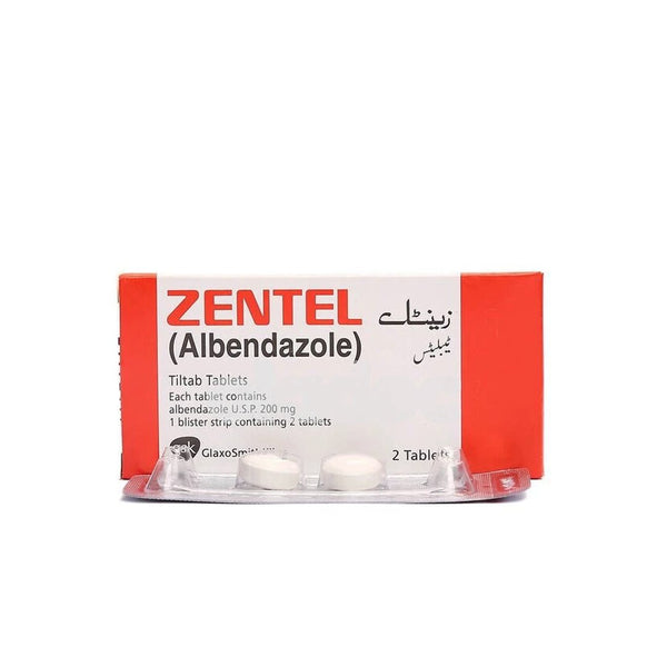 Zentel Tablets 200mg, 2 Ct - GSK - My Vitamin Store