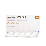 Amaryl M S.R 2/500 mg 30 Tablets - Sanofi