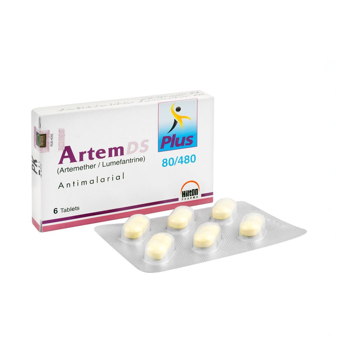 Artem DS Plus (Artemether/Artemether) 80/480mg, 6 Ct - Hilton