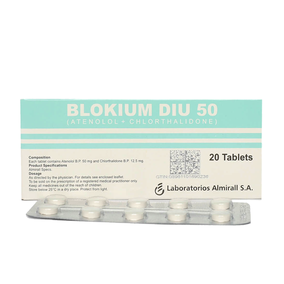 Blokium Diu 50 Tablets, 20 Ct - Highnoon