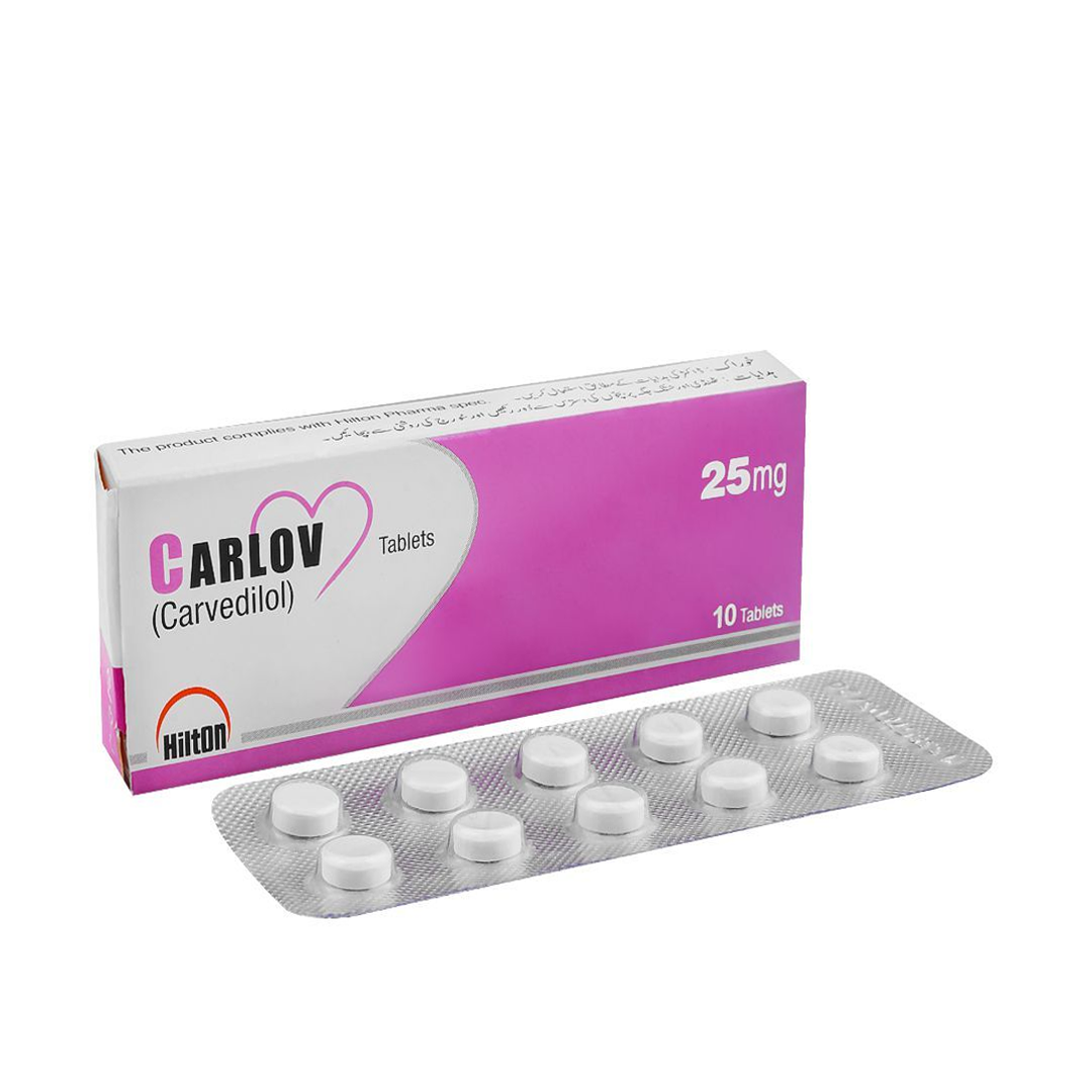Carlov Tablets 25mg, 10 Ct - Hilton