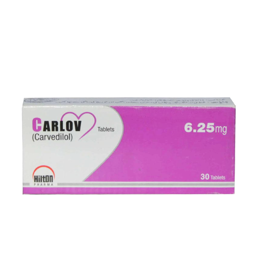 Carlov Tablets 6.25mg, 30 Ct - Hilton