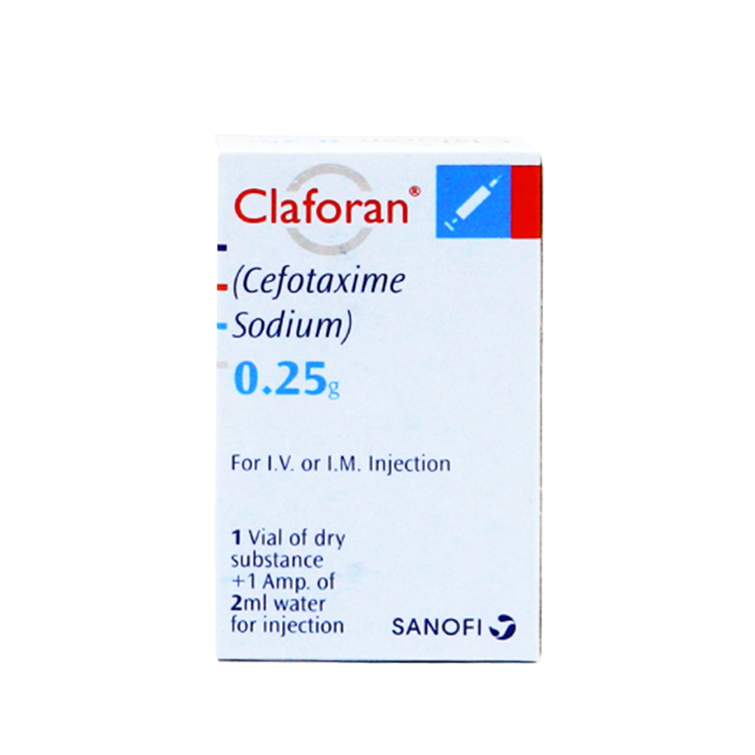 Sanofi Claforan (Cefotaxime) Injection, 0.25g