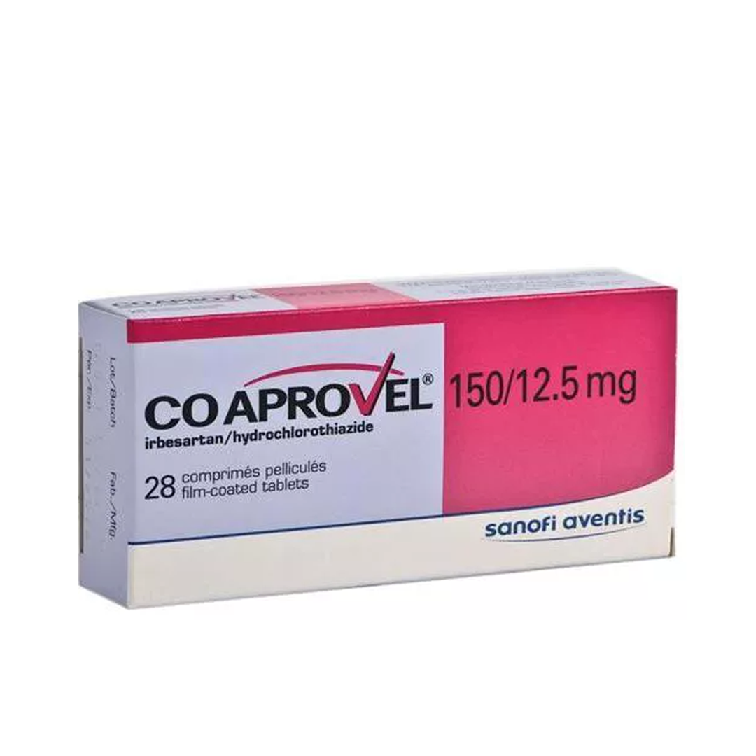 CoAprovel (Irbesartan/Hydrochlorothiazide) 150/12.5mg, 28 Ct - Sanofi