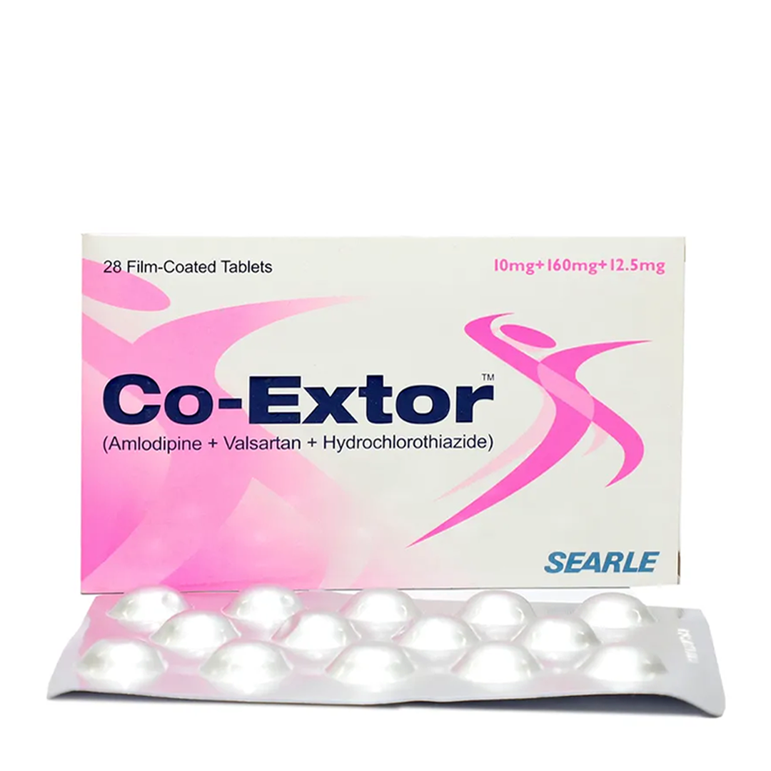Co-Extor Tablet 10mg+160mg+12.5mg, 28 Ct - Searle