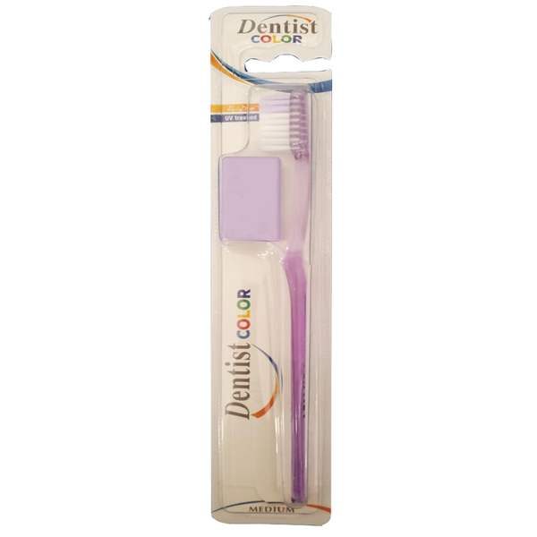 Dentist Color Medium Toothbrush (Purple)