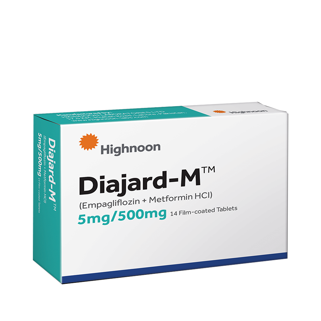 Diajard-M 5mg/500mg Tablets, 14 Ct - Highnoon