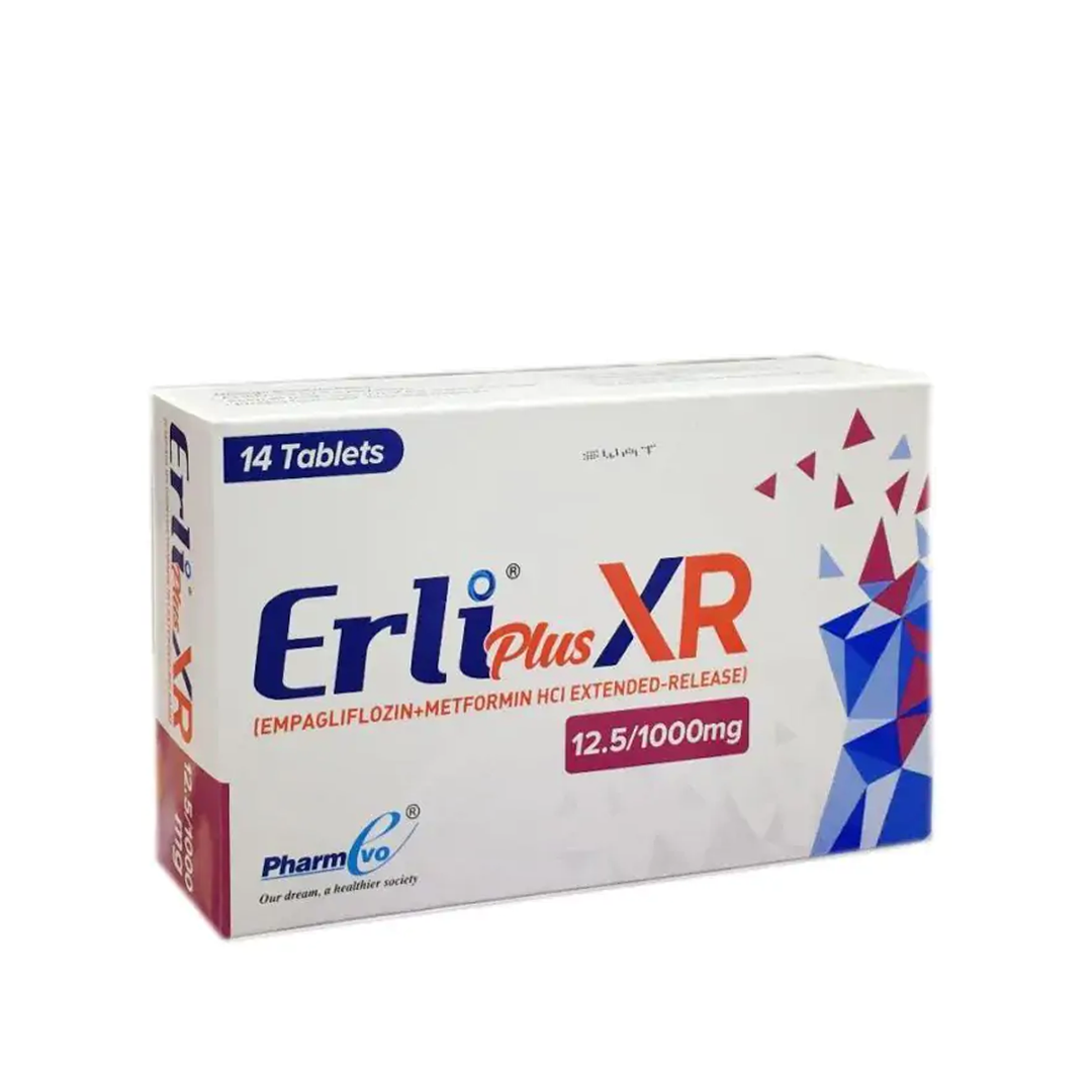 Erli Plus XR 12.5/1000mg, 14 Ct - PharmEvo