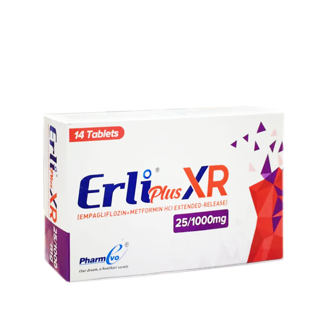 Erli Plus XR 25/1000mg, 14 Ct - PharmEvo