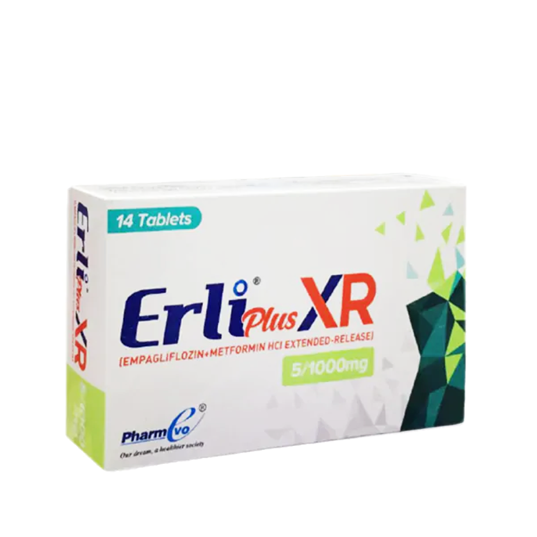 Erli Plus XR 5/1000mg, 14 Ct - PharmEvo