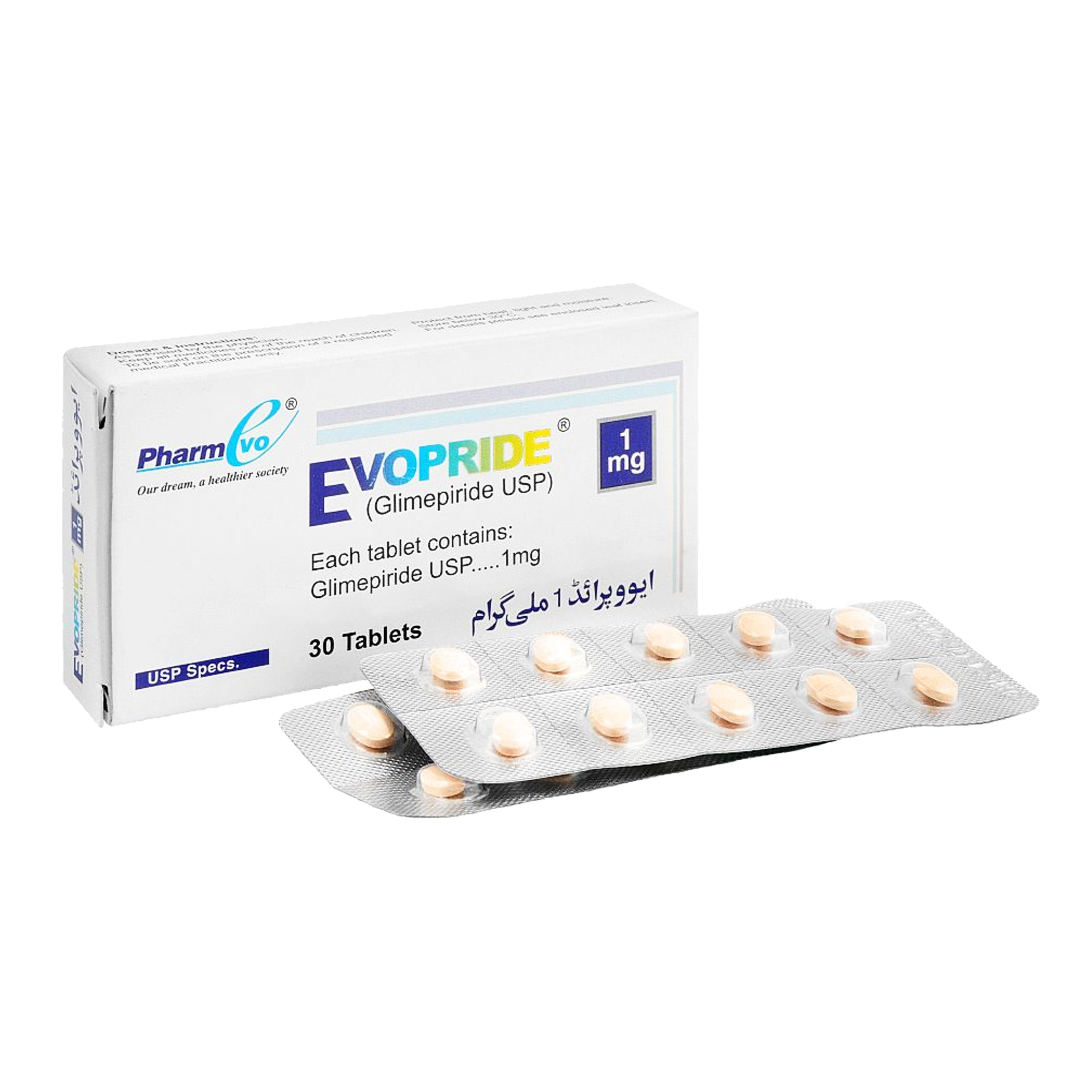 Evopride Tablet 1mg, 30 Ct - PharmEvo
