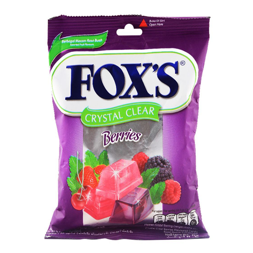 Fox's Crystal Clear Berries Candy, 90 g