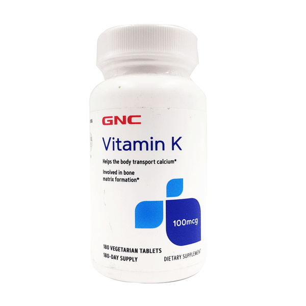 GNC Vitamin K 100mcg, 180 Ct