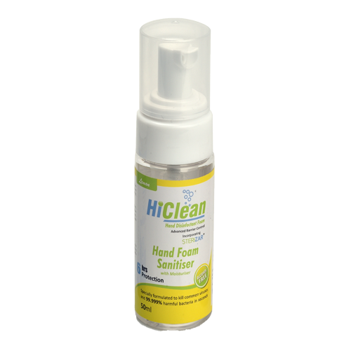 Hand Foam Sanitiser (Lemon), 50ml - HiClean