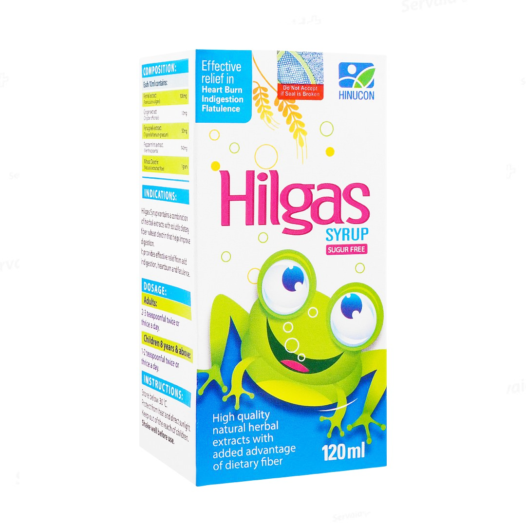 Hilgas Syrup SugarFree, 120ml - Hilton