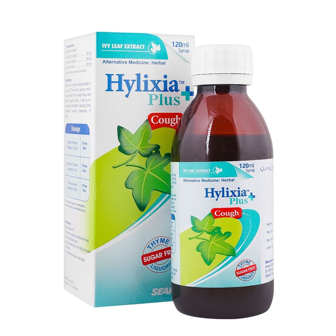 Hylixia Plus Cough SugarFree Syrup 120ml Searle