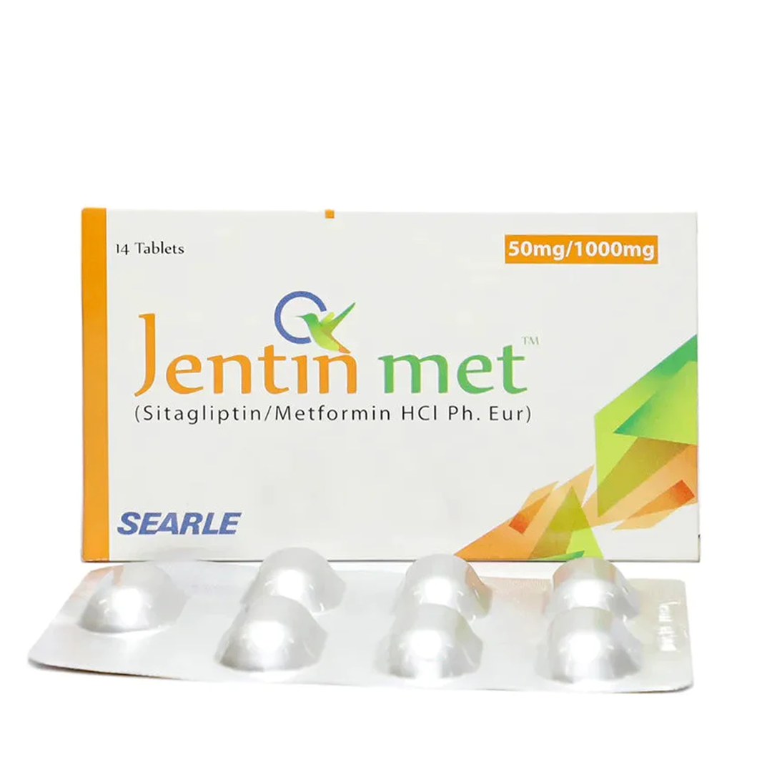 Jentin Met Tablet 50mg 1000mg 14 Ct Searle