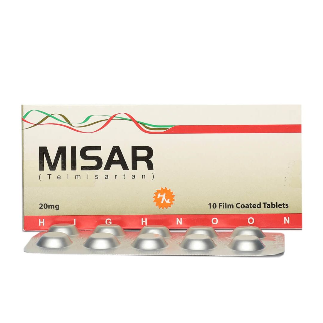 Misar (Telmisartan) 20mg, 14 Ct - Highnoon