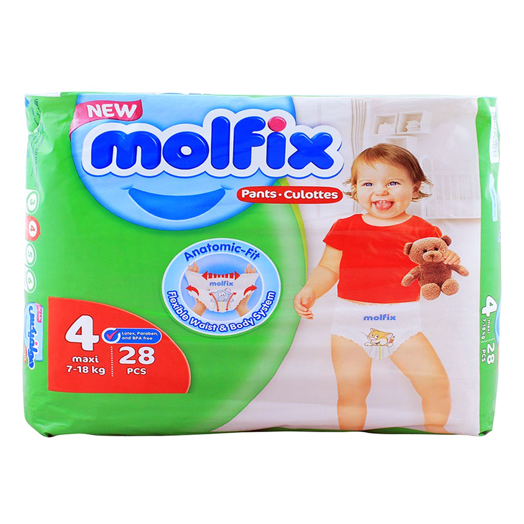 Buy Molfix Pants Size 4 (Maxi), 28 Ct Online in Pakistan My Vitamin